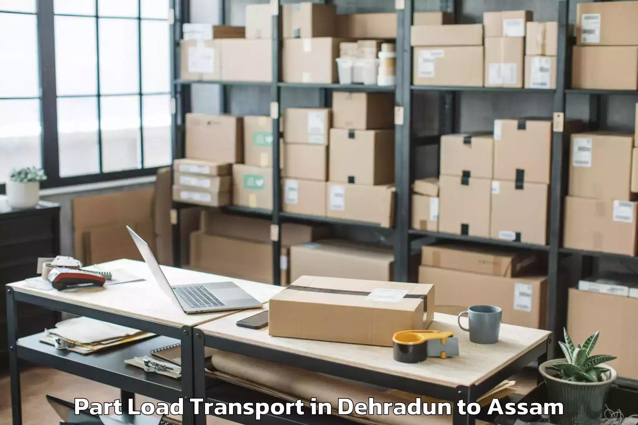 Book Dehradun to Chaboti Part Load Transport Online